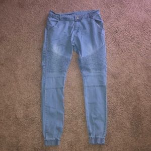 denim joggers